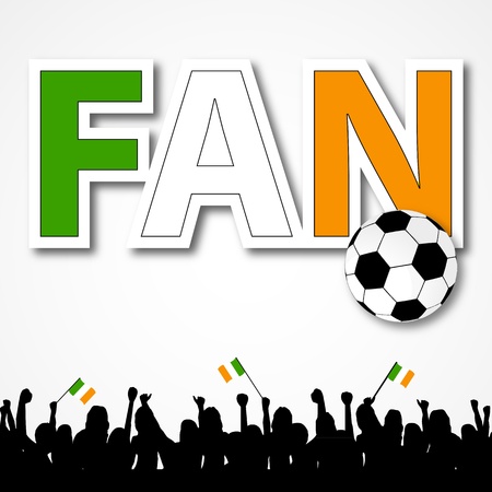 Soccer Fan Irelandのイラスト素材