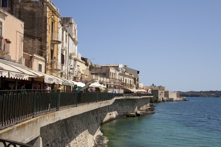 Siracusa, Ortigia, Island, Sicily, Italy のeditorial素材