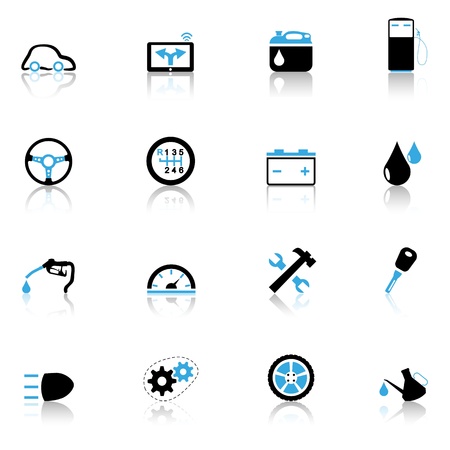 Icons set Auto partsのイラスト素材