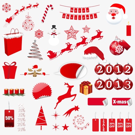 Christmas Iconsのイラスト素材