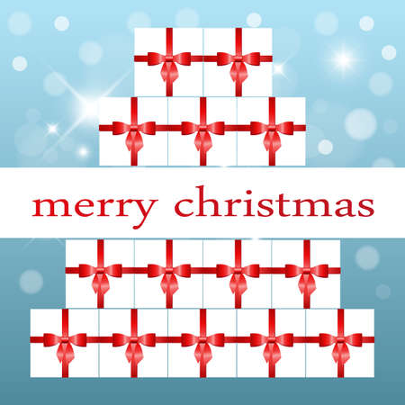 Christmas background with giftsのイラスト素材