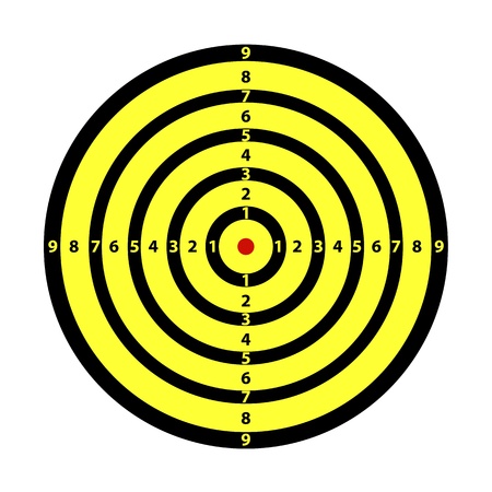 Yellow targetのイラスト素材
