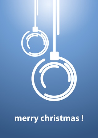 Two christmas ballsのイラスト素材