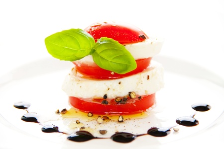 Tomato and mozzarella の写真素材