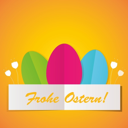 Colorful Easter eggsのイラスト素材