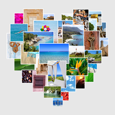 Images as a heart shapeの写真素材