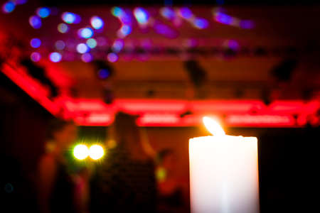 Candle at the Dance Floorの写真素材