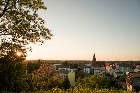 The Sun over Eberswalde (Barnim / Germany)の写真素材