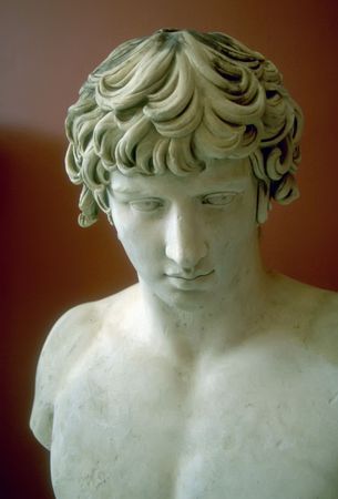 A Greek youth in white marble.