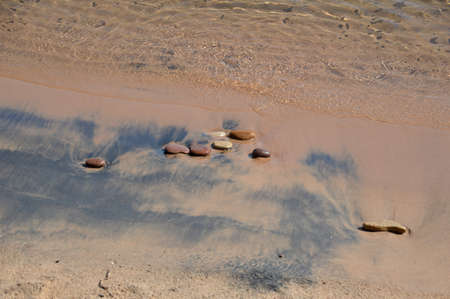 Beach at Lake Superiorの写真素材