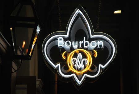 Bourbon Street New Orleans, Louisianaのeditorial素材