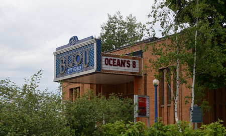 Downtown Traverse City, Michiganのeditorial素材