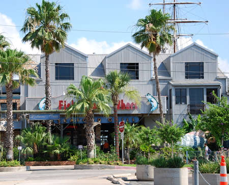 Downtown Galveston, Texasのeditorial素材