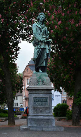 Statue in Mainz, Rhineland - Palatinateの写真素材