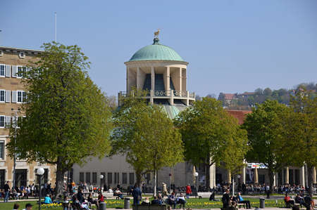 Downtown Stuttgart, Baden - Wuerttembergのeditorial素材