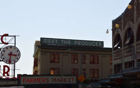Public Market, Seattle, Washingtonのeditorial素材