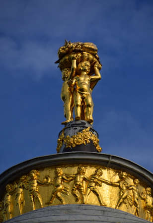 Detail of Palace Marmorpalais in the Park Neuer Garten, Potsdam, Brandenburgの写真素材