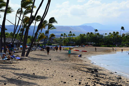 Waikoloa Beach at the Pacific on Big Island, Hawaiiのeditorial素材