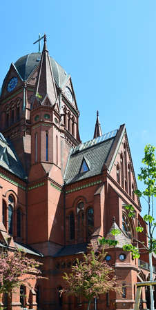 Historical Church Heiliges Kreuz in the Neighborhood Kreuzberg, Berlin