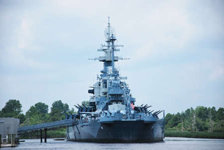 Battle Ship on Cape Fear River, Wilmington, North Carolina
