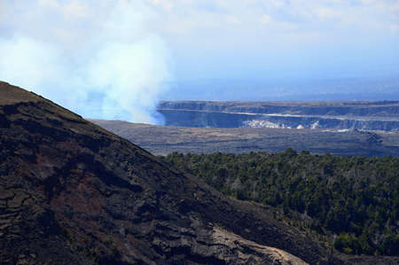 Kilauea, Volcano in Volcanoes National Park on Big island, Hawaii