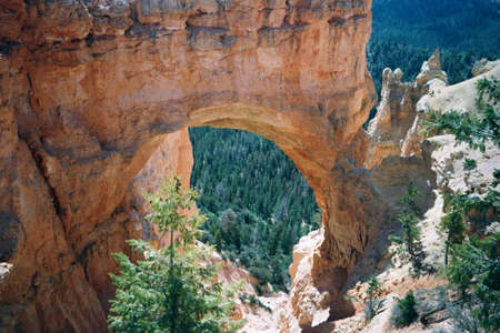 Red Rock Mountain Landscape in Bryce Canyon National Park, Utahの写真素材