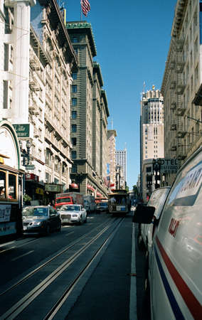 Street scene in downtown San Francisco, California