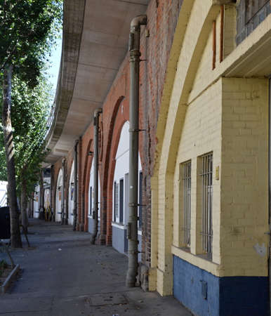 Facade in the Neighborhood Moabit, Tiergarten, Berlinの写真素材