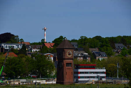 Locks on the Canal between the North Sea and the Baltic Sea in the Neighborhood Holtenau in Kiel,...