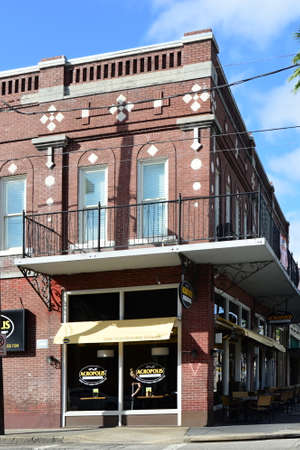Street Scene in the Historical Neighborhood Ybor City, Tampa, Floridaのeditorial素材