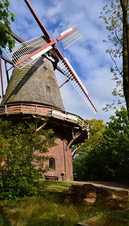 Historical Wind Mill in the Village of Eystrup, Lower Saxony