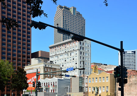 Street scene in downtown New Orleans, Louisiana