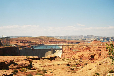 Dam at Lake Mead, Arizona - Nevadaの写真素材