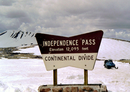 Independence Pass in the Rocky Mountains, Coloradoの写真素材