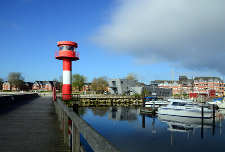 Port at the Baltic Sea in the town of Eckernfoerde, Schleswig - Holstein