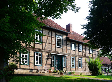 Historical Building in the Village Rethmar, Lower Saxonyの写真素材