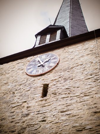 The church clockの写真素材