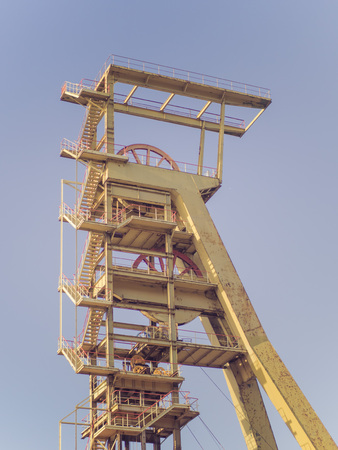 the old tower from the mining areaの写真素材