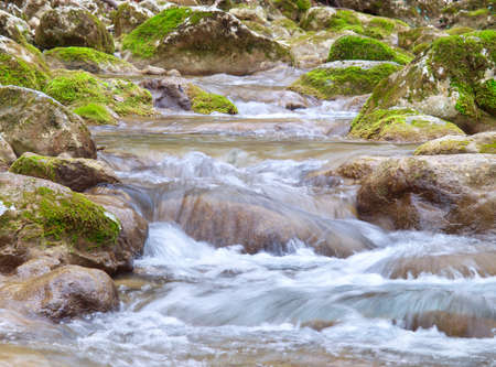 River in the canyonの写真素材