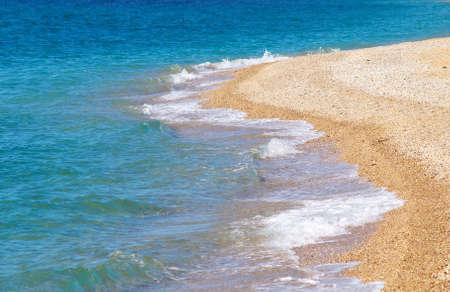 Waves on the beachの写真素材