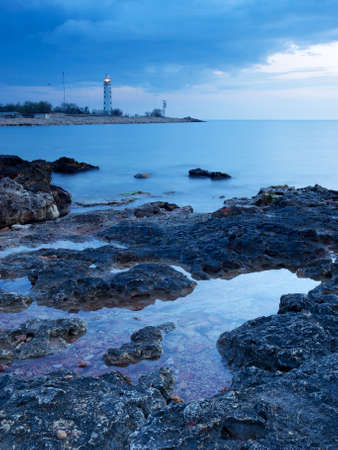 Beautiful seascape during sunsetの写真素材