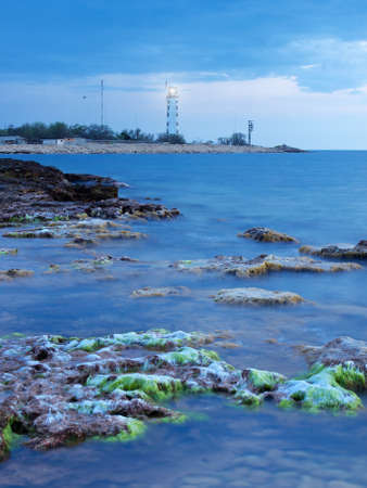Beautiful seascape during sunsetの写真素材