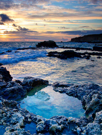 Beautiful seascape during sunsetの写真素材