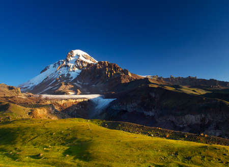High mountain during sundown  Beautiful landscapeの写真素材