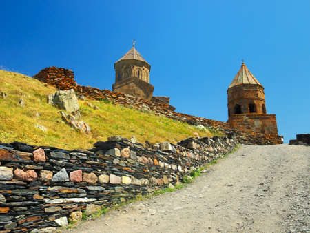 Old castle and blue skyの写真素材