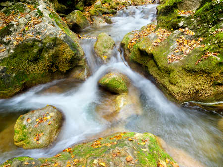 River and stones as backgroundの写真素材