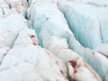 Ice lines in the glacierの写真素材