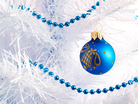 Toys on the white trees  Abstract backgroundの写真素材