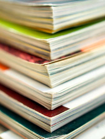 Magazine pages as a abstract background の写真素材