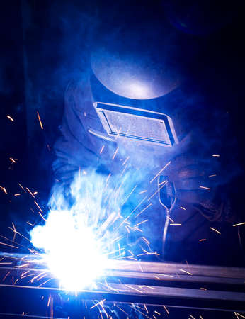 Welder on the workplace  Construction and manufacturingの写真素材